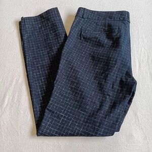 Banana Republic Sz 10 Black&White Patterned Straight Leg Pants